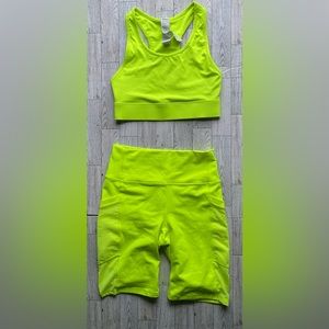 Fabletics Bra and short SET